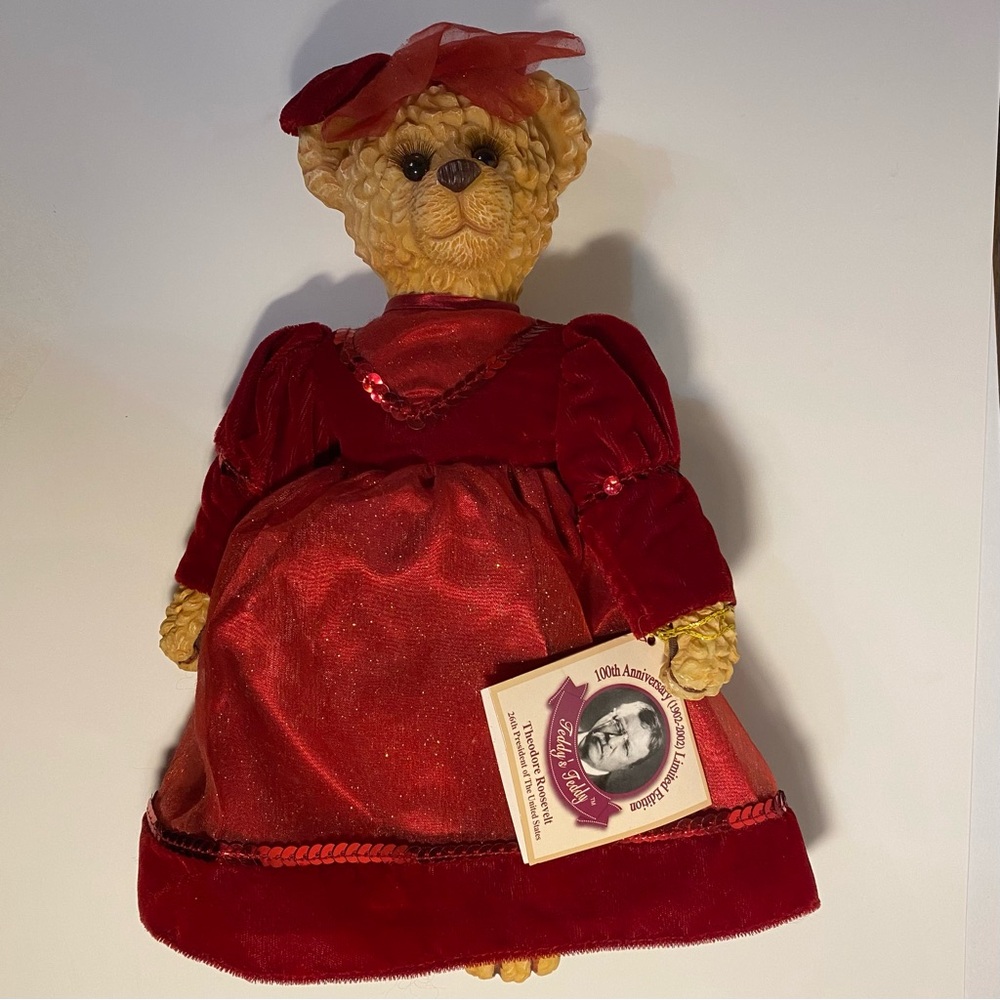 Vintage NWT Dan Dee Collectors Teddy Bear Doll, 100 Anniversary Limited Edition